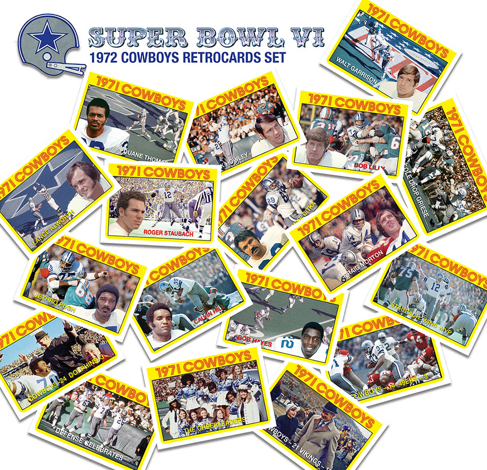 1972 Dallas Cowboys Super Bowl Champs – RetroCards