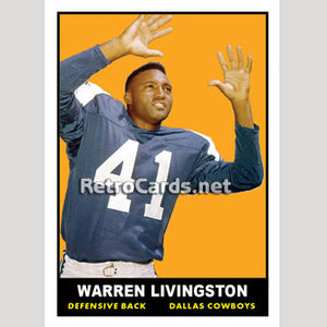 1961T Warren Livingston Dallas Cowboys