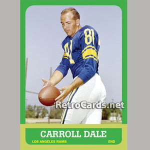1963T Carroll Dale Los Angeles Rams