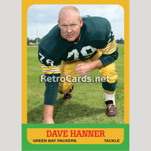 1963T Dave Hanner Green Bay Packers