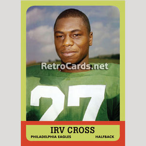 1963T Irv Cross Philadelphia Eagles