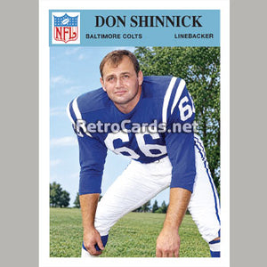 1966P Don Shinnick Baltimore Colts