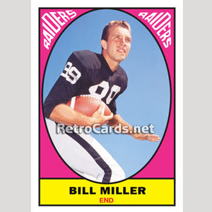 1967T Bill Miller Oakland Raiders