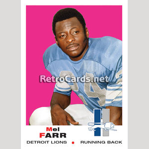 1969T Mel Farr Detroit Lions