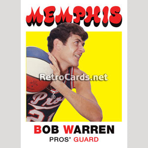 1971-72T Bob Warren Memphis Pros