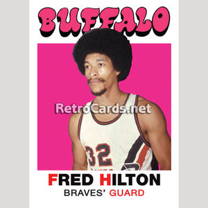 1971-72T Fred Hilton Buffalo Braves