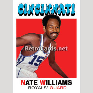 1971-72T Nate Williams Cincinnati Royals