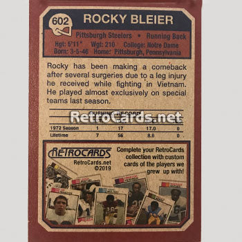 1973T Pittsburgh Steelers RetroCards Set