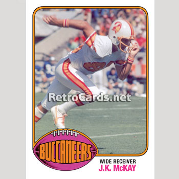 1976T J.K. McKay Tampa Bay Buccaneers – RetroCards
