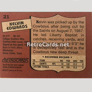 1987T Dallas Cowboys RetroCards Set • Series 2