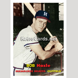 1957T Bob Hazle Milwaukee Braves