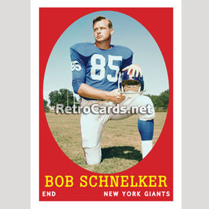 1958T Bob Schnelker New York Giants