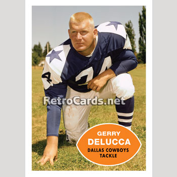 1960T Gerry Delucca Dallas Cowboys RetroCards