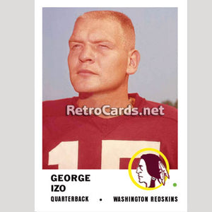 1961F George Izo Washington Redskins