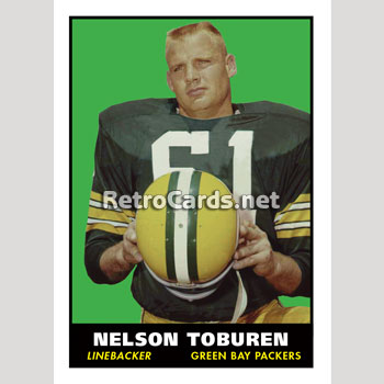 1961T Nelson Toburen Green Bay Packers RetroCards