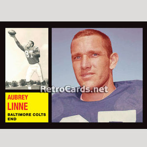 1962T Aubrey Linne Baltimore Colts