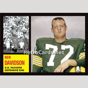1962T Ben Davidson Green Bay Packers