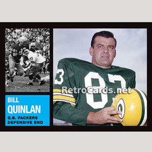 1962T Bill Quinlan Green Bay Packers