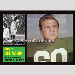1962T Chuck Bednarik Philadelphia Eagles