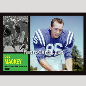 1962T Dee Mackey Baltimore Colts