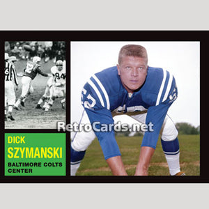 1962T Dick Szymanski Baltimore Colts
