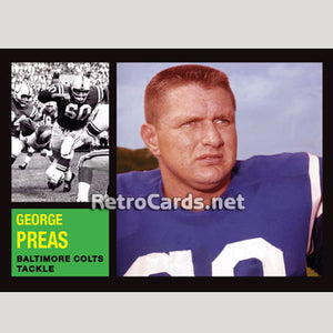 1962T George Preas Baltimore Colts