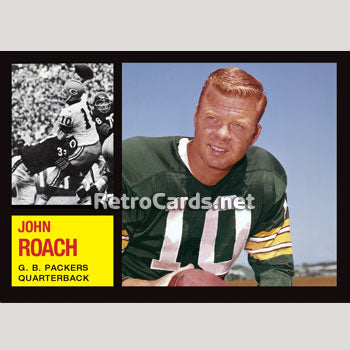 1962T John Roach Green Bay Packers – RetroCards