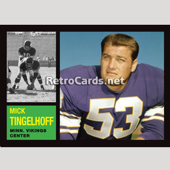 1962T Minnesota Vikings RetroCards Set