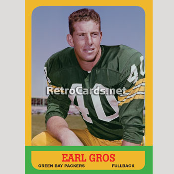 1963T Earl Gros Green Bay Packers – RetroCards