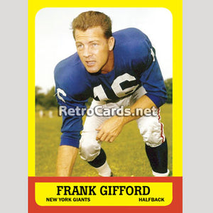 1963T Frank Gifford New Your Giants