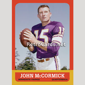 1963T John McCormick Minnesota Vikings