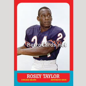 1963T Rosey Taylor Chicago Bears