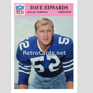 1966P Dave Edwards Dallas Cowboys