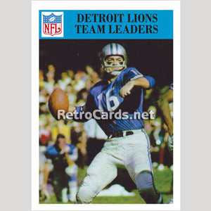 1966P Team Leaders Detroit Lions
