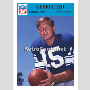 1966P George Izo Detroit Lions