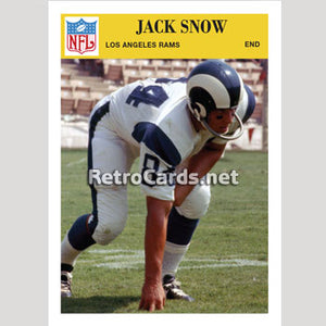 1966P Jack Snow Los Angeles Rams