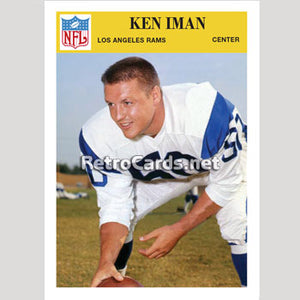 1966P Ken Iman Los Angeles Rams