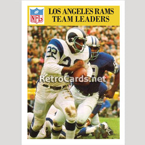 1966P Team Leaders Los Angeles Rams