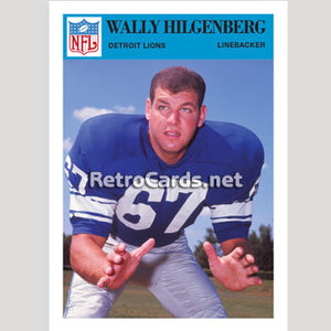 1966P Wally Hilgenberg Detroit Lions