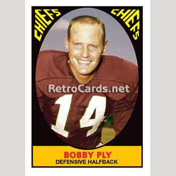 1967T Bobby Ply Kansas City Chiefs – RetroCards