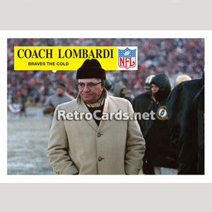 1968P Lombardi Braves the Cold Green Bay Packers