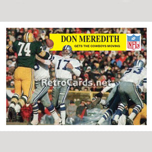 1968P Don Meredith On the Move Dallas Cowboys