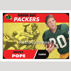 1968T Bucky Pope Green Bay Packers