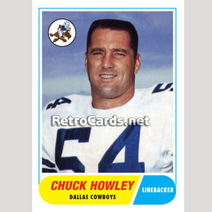 1968T Chuck Howley Dallas Cowboys