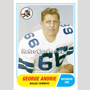 1968T George Andrie Dallas Cowboys