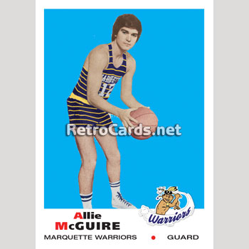 1969 Allie McGuire Marquette Warriors RetroCards