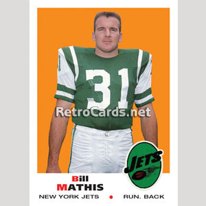 1969T Bill Mathis New York Jets