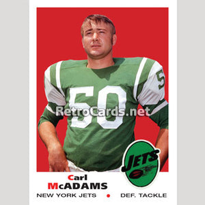 1969T Carl McAdams New York Jets