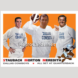 1969T All Set At Quarterback Dallas Cowboys