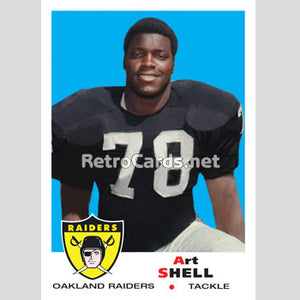 1969T Art Shell Oakland Raiders
